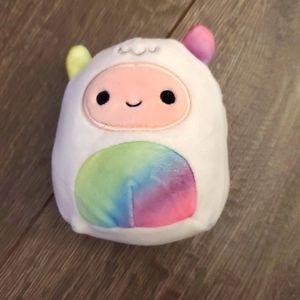 Gabby/Yuri the Yeti Squishmallow Rainbow Tie Dye 4" Small Toy Plush RARE